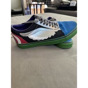 Vans Old Skool Marvel Avengers Mens Sz 10 Shoes Black Multi Color Low Top